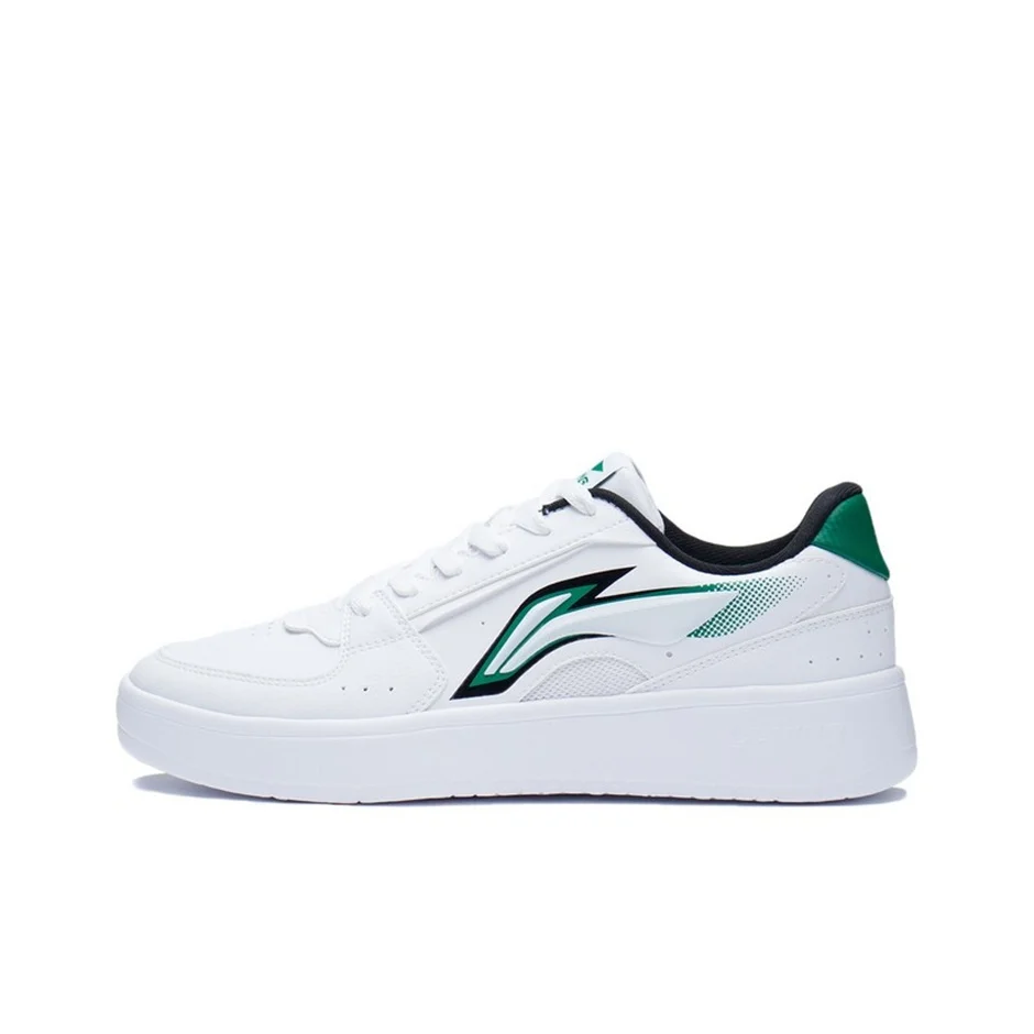 Li Ning Galaxy Synthetic Leather Classic Cushioning Lightweight Breathable Low top Skateboard Shoes Men's AGCS253-1