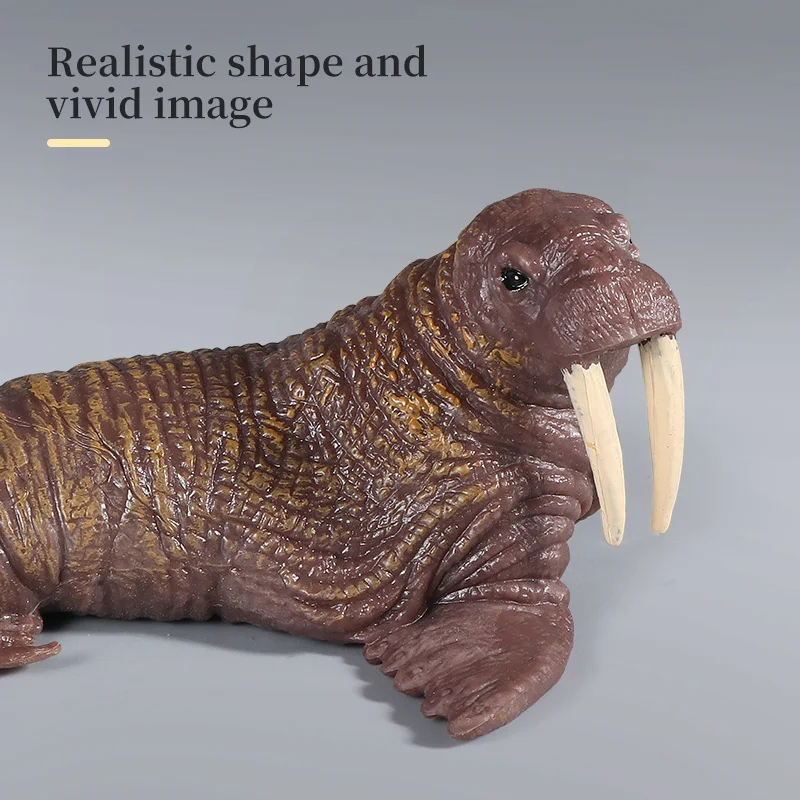 Figurki Symulacyjne Zwierząt Morskich - Morski Słoń, Manatee, Lew Morski - Zabawka Edukacyjna dla Dzieci, Kolekcja Modeli Morskich