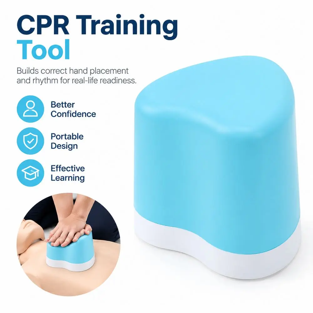 Portable CPR Training Model Compression Click Feedback CPR Compression Model Adjustable First Aid Teaching Model Teachers