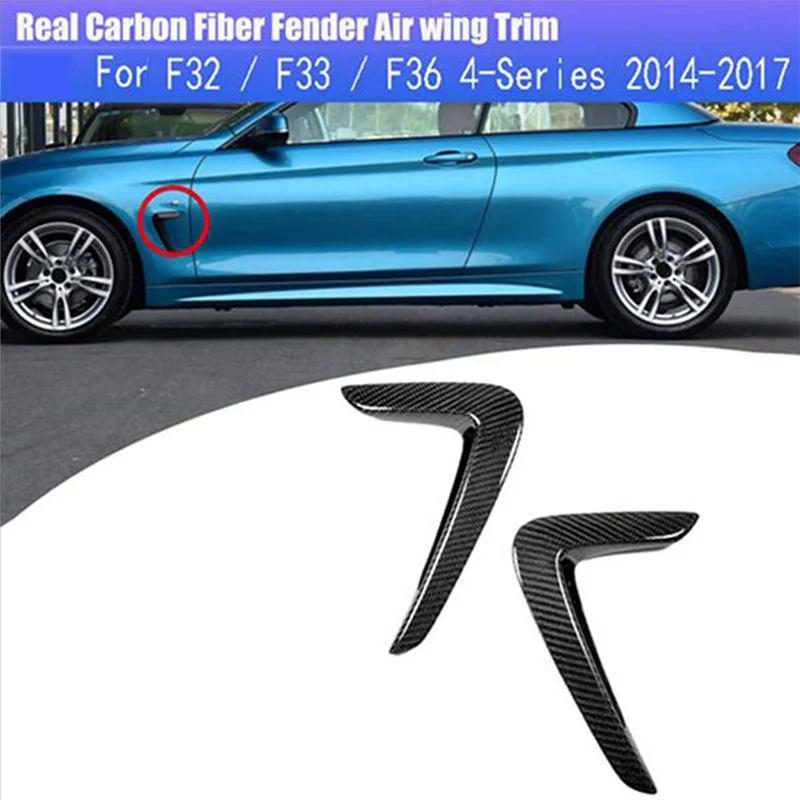 لسيارات BMW 4 Series غطاء فتحة تهوية الجسم الجانبي من ألياف الكربون الحقيقية (F32/F33 F36) 418/420/425/428/430/435/440 2014-2020