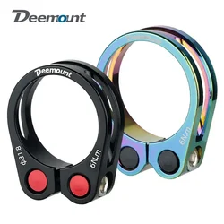 Road Bike Seatpost Clamp 31.8/34.9mm Quick Release Aluminum AlloyMountain Bicycle Seatpost Cutout Light Weight Fastener