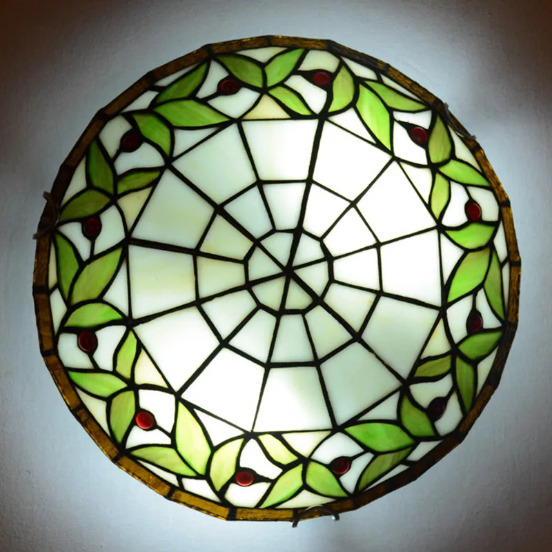 Turkse Plafondverlichting Restaurant Ganglamp Europese Stijl Tiffany Lamp Ronde Glazen Lampen Slaapkamer Balkon Hal Loft Lamp