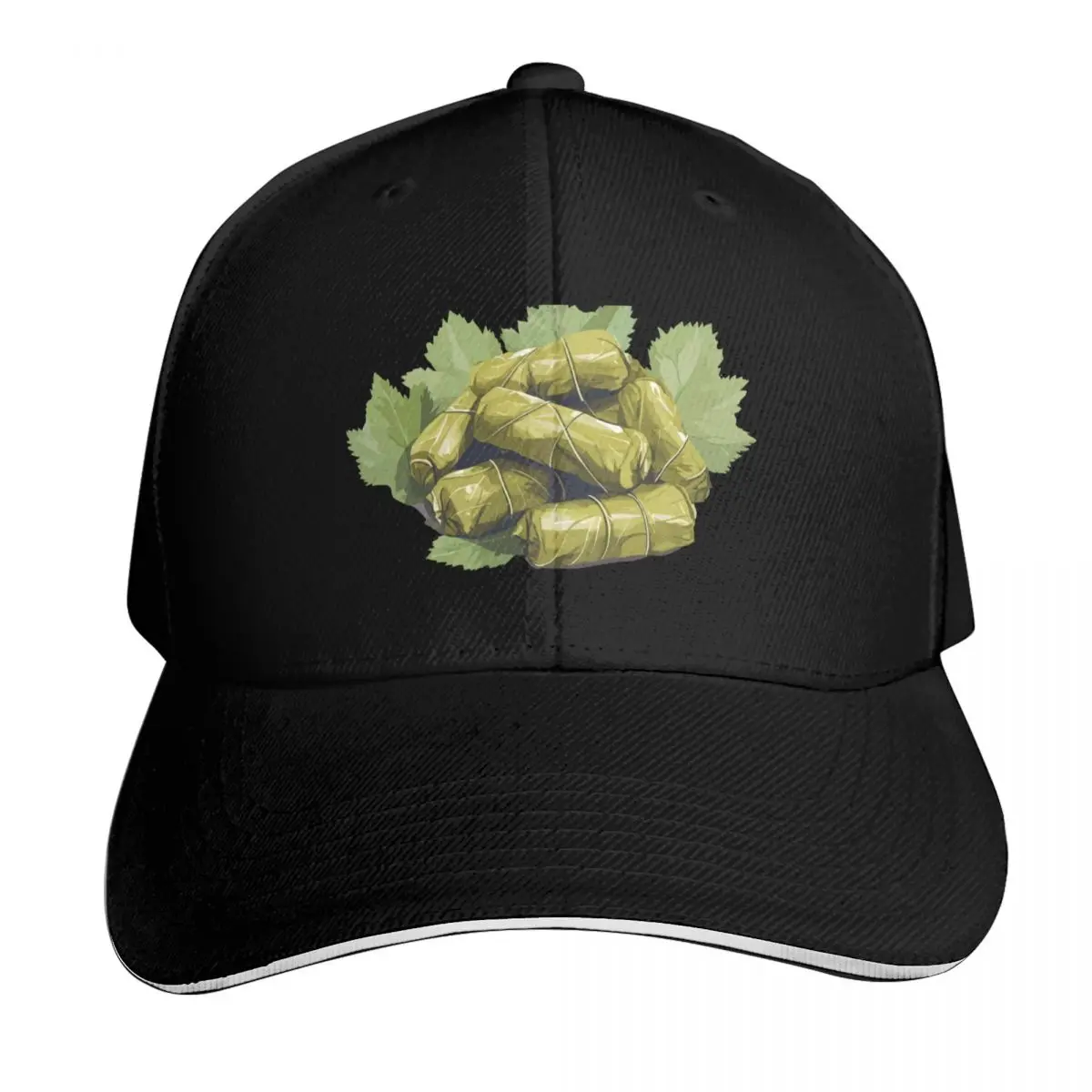 Boné de beisebol com estampa de folhas de uva, Boné militar, Boné masculino, Boné novo, Boné de designer, Boné feminino, Boné unissex