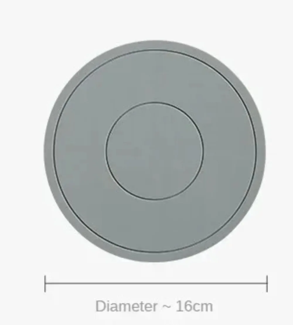 Hochtemperaturbeständige Verdickte Silikon-Unterlage Runde Mikrowellenmatte Silikonmatte Tischset Wärmeisolierungsmatte – Detail 1