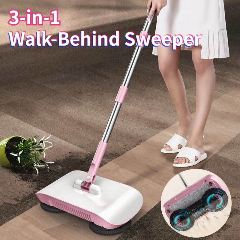 Multifunctional Broom And Mop For Easy Cleaning Suitable For All Hard Floors Magic Broom Home Cleaning Tools Sweeper