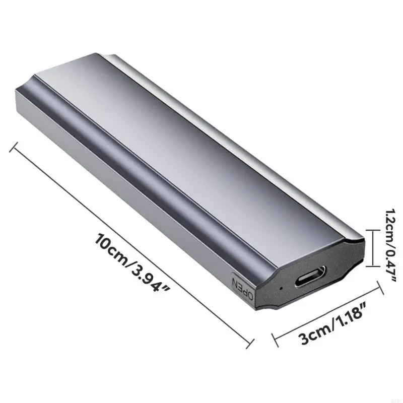 918C Fast USB 3.2 NVMe SSD Корпус Корпус из алюминиевого сплава Скорость 10 Гбит/с, установка без инструментов