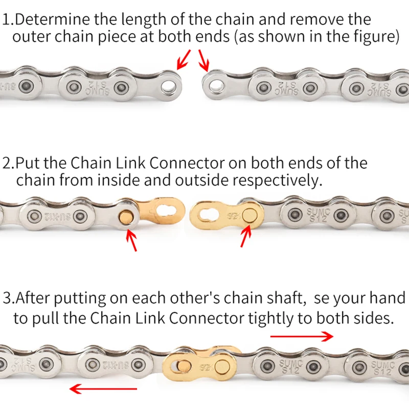 MUQZI 5/10pcs Chain Quick Link 1/6/7/8/9/10/11/12 Speed MTB Road Bicycle Chain Connector Lock Bike Missing Link Chain Joints