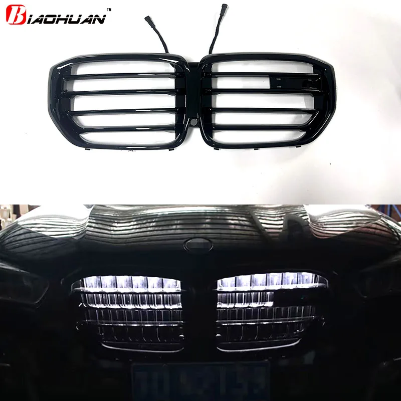 

Front radiator LED with light bumper LCI Grille BMW X6 G06 2023-2024 xDrive30i 40i M60i M50D XDrive30d Upgraded X5M F95 X6M F96