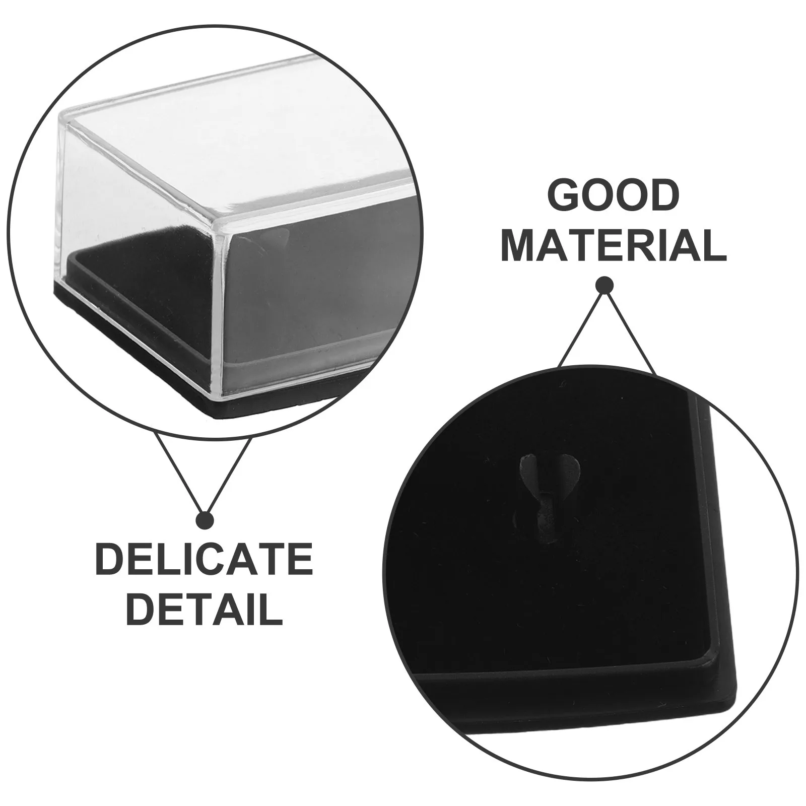 6 قطعة صندوق أزرار أكمام للرجال واضح عرض المجوهرات متعدد الوظائف المحمولة المنظم السفر تخزين حلقة حامل