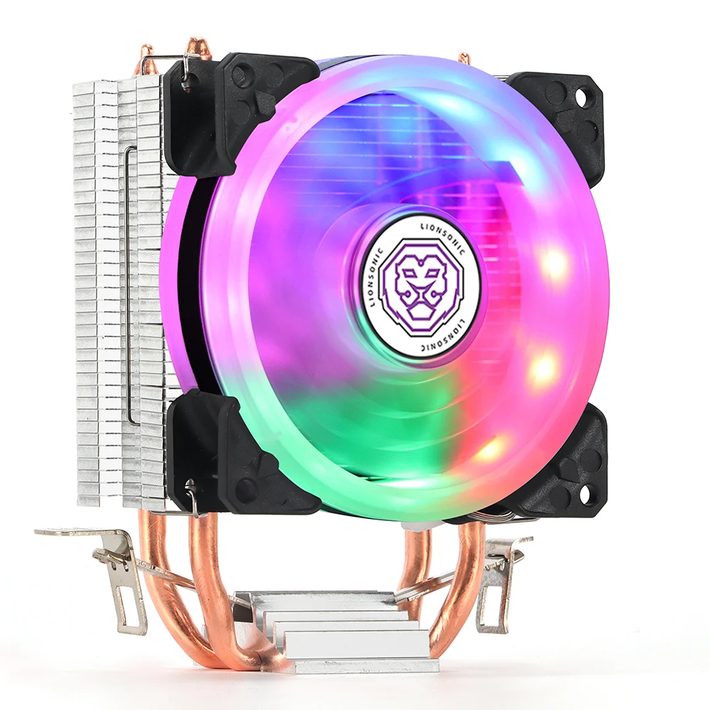 2 Heat Pipes CPU Cooler RGB 90mm PWM 4Pin i5 PC Quiet for Intel LGA 1700 1200 2011 2011-3 1150 1151 AMD AM4 AM3 CPU Cooling Fan