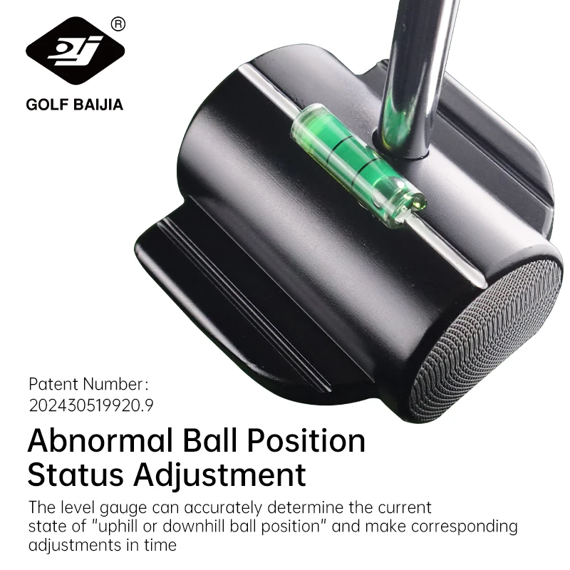 Golf putter magic hammer trainer, small and exquisite, used for practicing putting, with two weighted accessories
