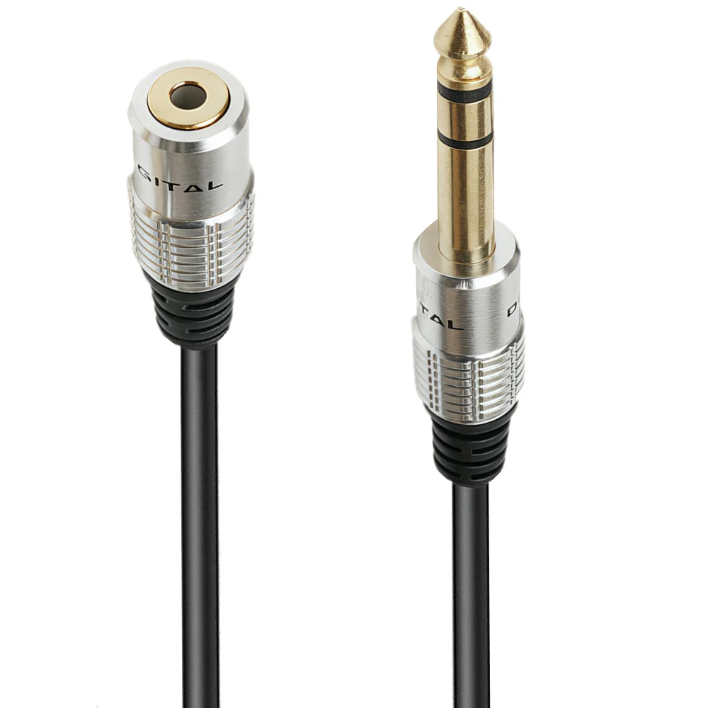 6.35mm to 3.5mm Headphone Adapter Cable 1/4 Male to 1/8 Female Audio Cable TRS Stereo Jack Cord Extension for Guitar,Speaker