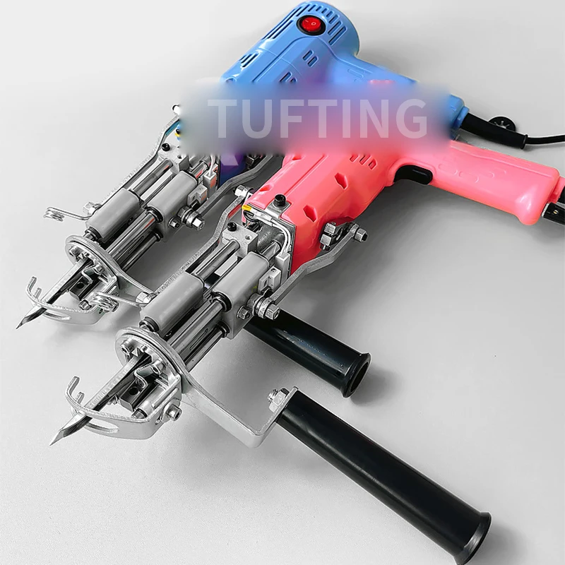 2-in-1 tufting gun, portable tufting gun, built-in motor for cutting and looping pile QI00221 carpet repair/wool felt trimming