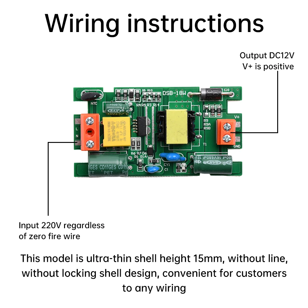 LED Driver 1A 12W 18W 24W 36W Constant Current Driver Power Supply AC85-265V To DC12V Lighting Transformers for LED Strip Lights