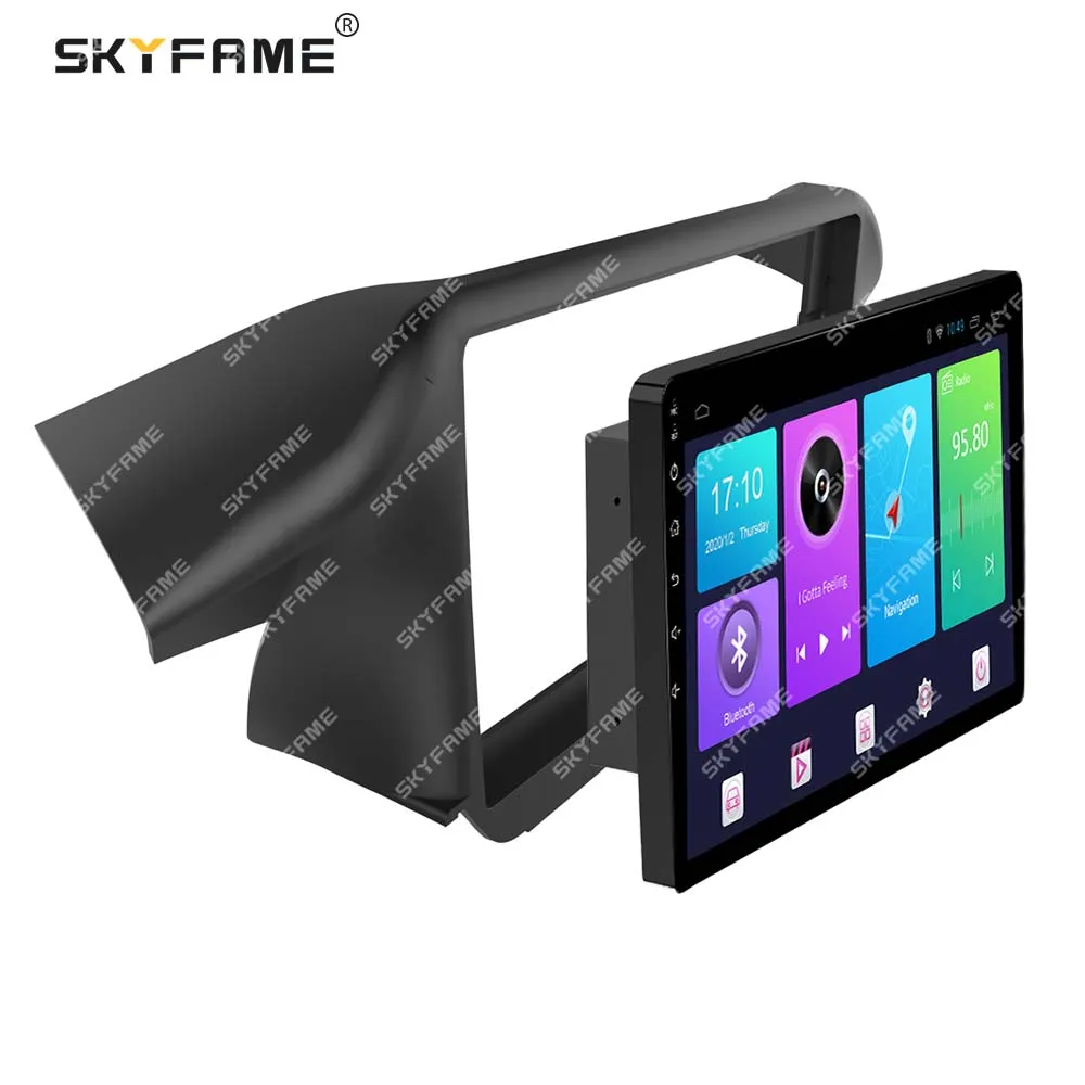 SKYFAME-Adaptador de Fascia para marco de coche, decodificador de caja Canbus, Kit de Panel de montaje de tablero de Radio Android para Honda Odyssey