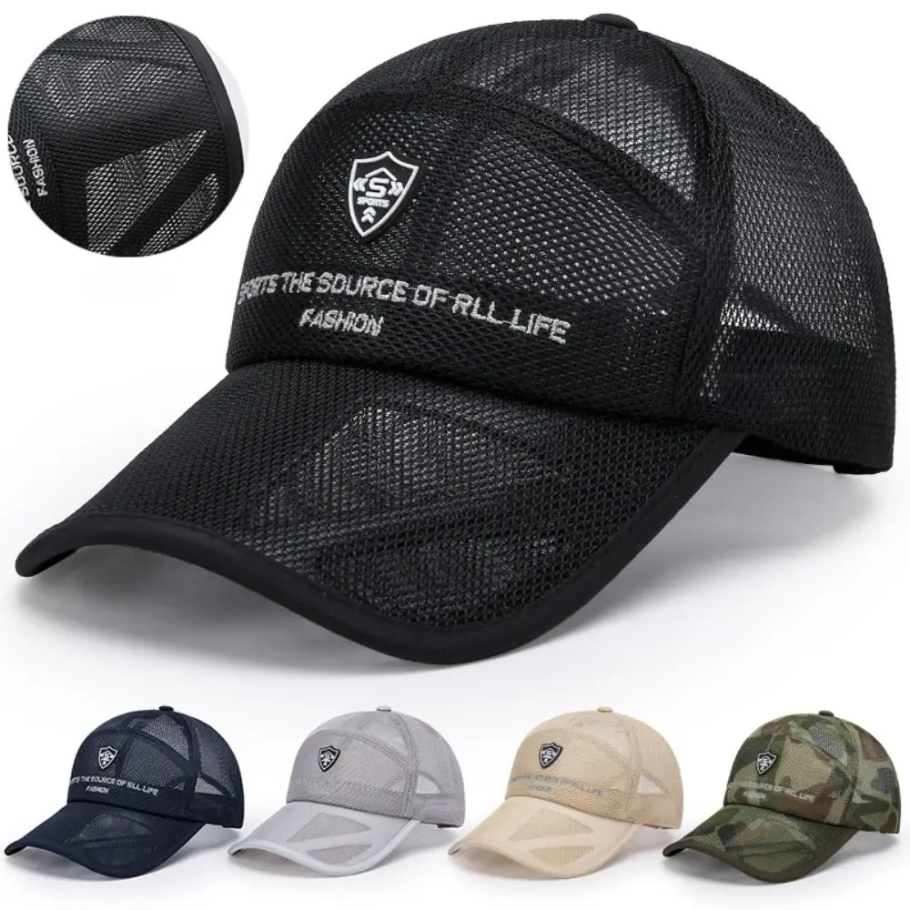 

Full Mesh Sun Protection Caps Quick Dry Breathable Outdoor Sports Hats Adjustable Summer Baseball Cap For Man Women Unisex