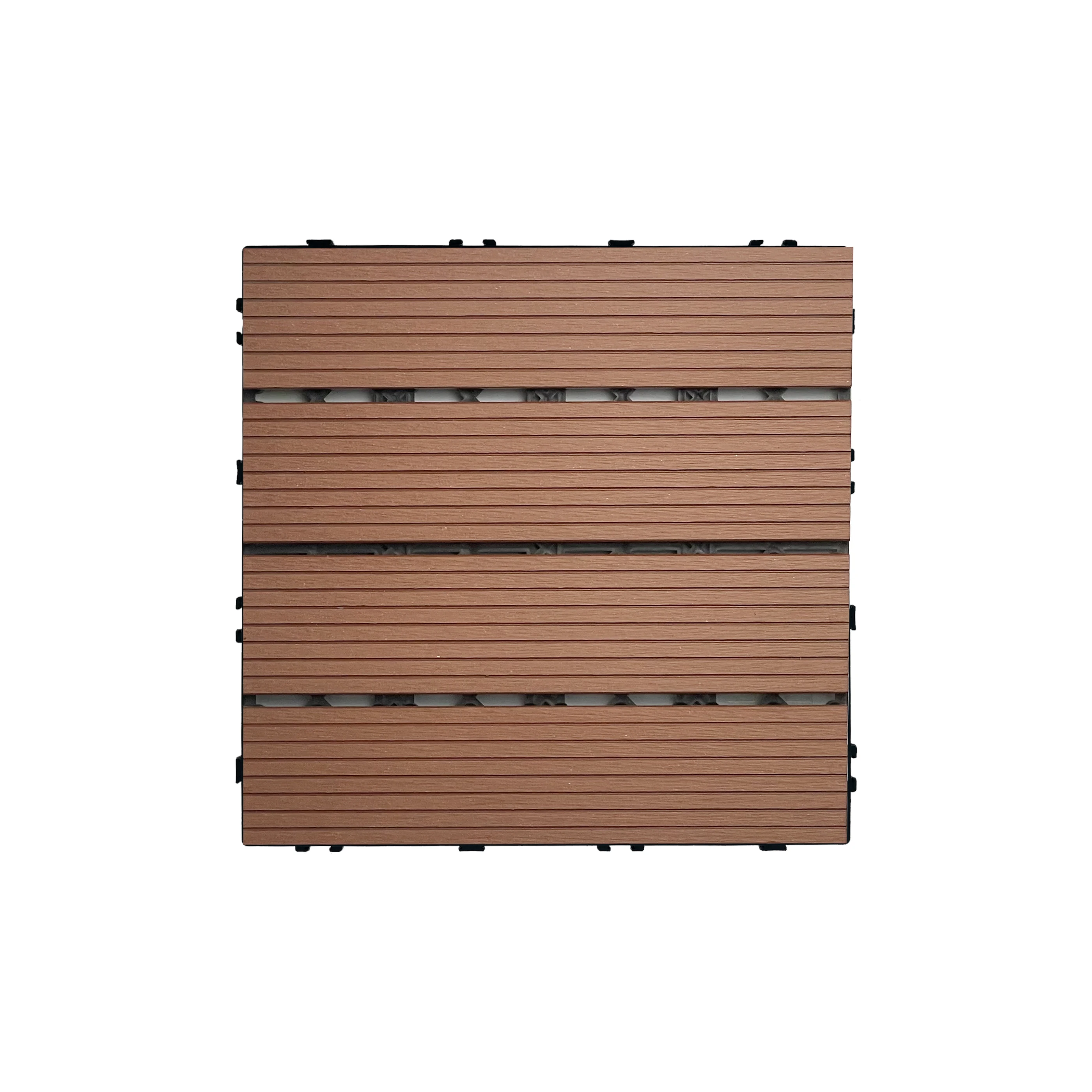 WPC Interlocking Composite Decking Board Tiles Contemporary Design Easy Installation Backyard Patio Garden Customized Color