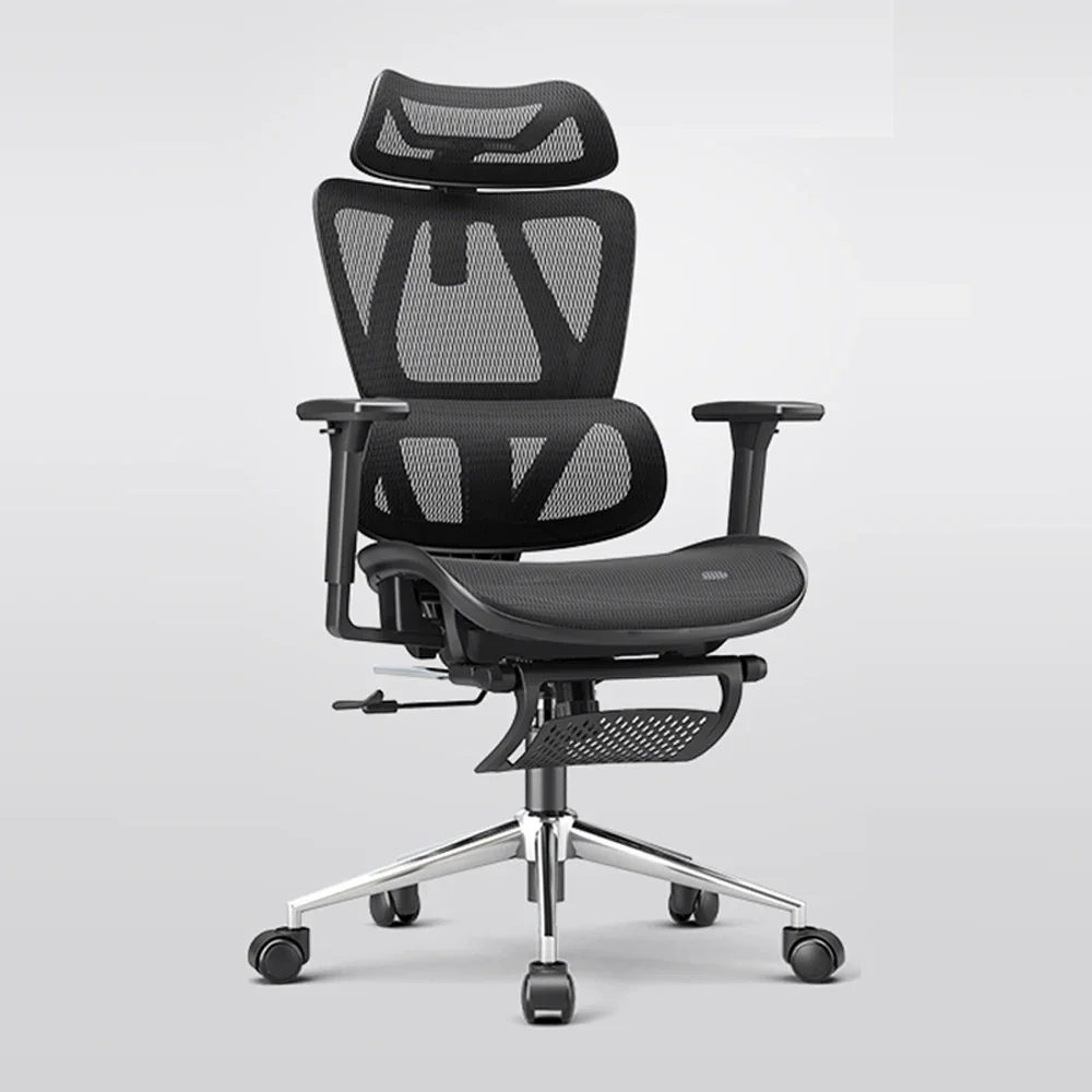 

Office Ergonomic Chair Mesh Liftable E-sports Aluminium Foot Gaming 3D Lumbar Support Swivel Desk Adjustable Seat