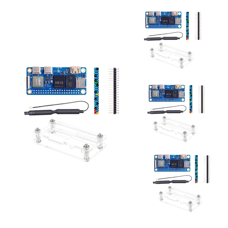 

new--For Orange Pi Zero 2W Development Board RAM+Case DDR4 Mini PC Allwinner H618 WiFi5 Bluetooth5.0 Supports 4K 60FPS