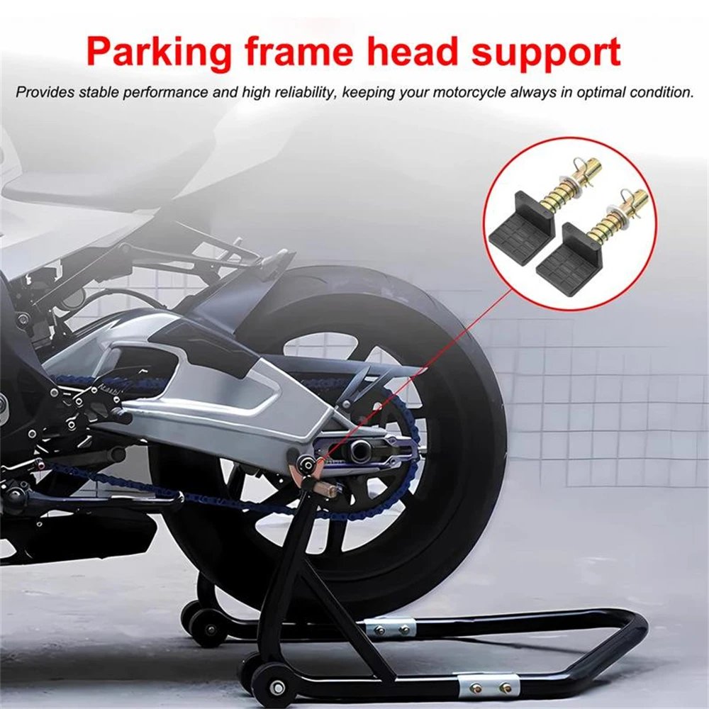 2pcs Heavy Duty Motorcycle Stand Attachment Motorcycle Rear Stands Swingarm Spool Lift Stand Motorcycle Paddock Stand Hooks image 3