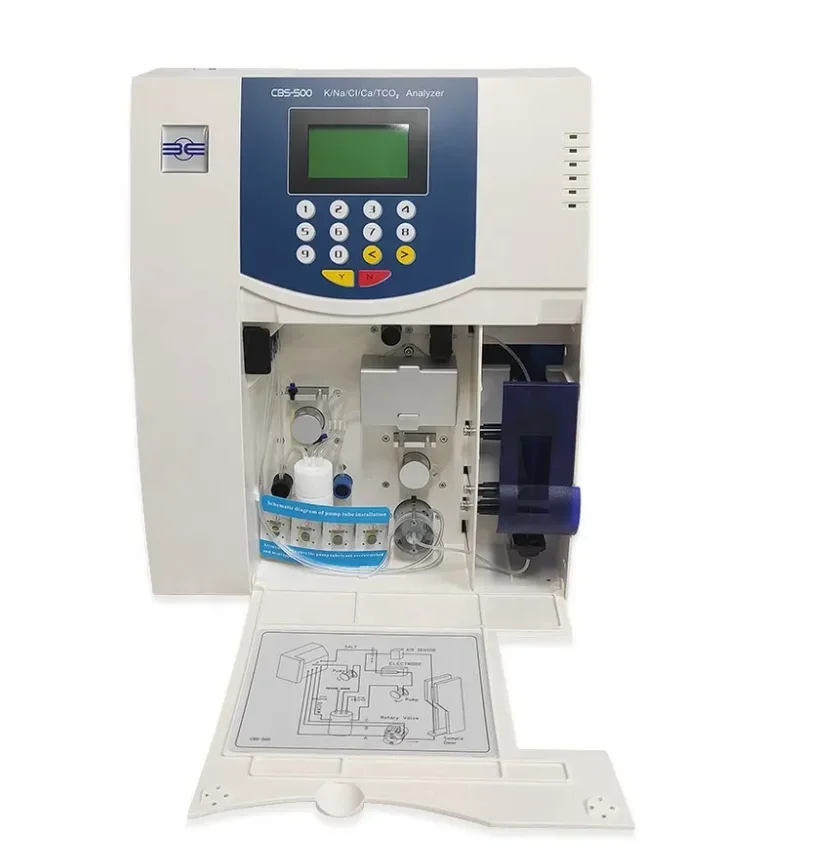 cbs 500K Na Cl Ca Ph Tco2-Elektrolytanalysator, Analysator de Gaz Dans Le Sang medizinischer Elektrolytanalysator