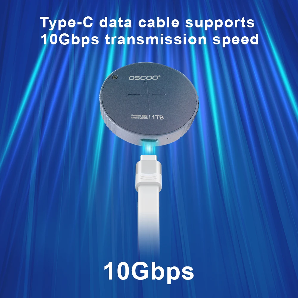 Zewnętrzny magnetyczny przenośny dysk SSD do 1050 MB/s USB 3.2 Gen2 Solid State Drives kompatybilny z tabletami iPhone 15 Pro MacBook