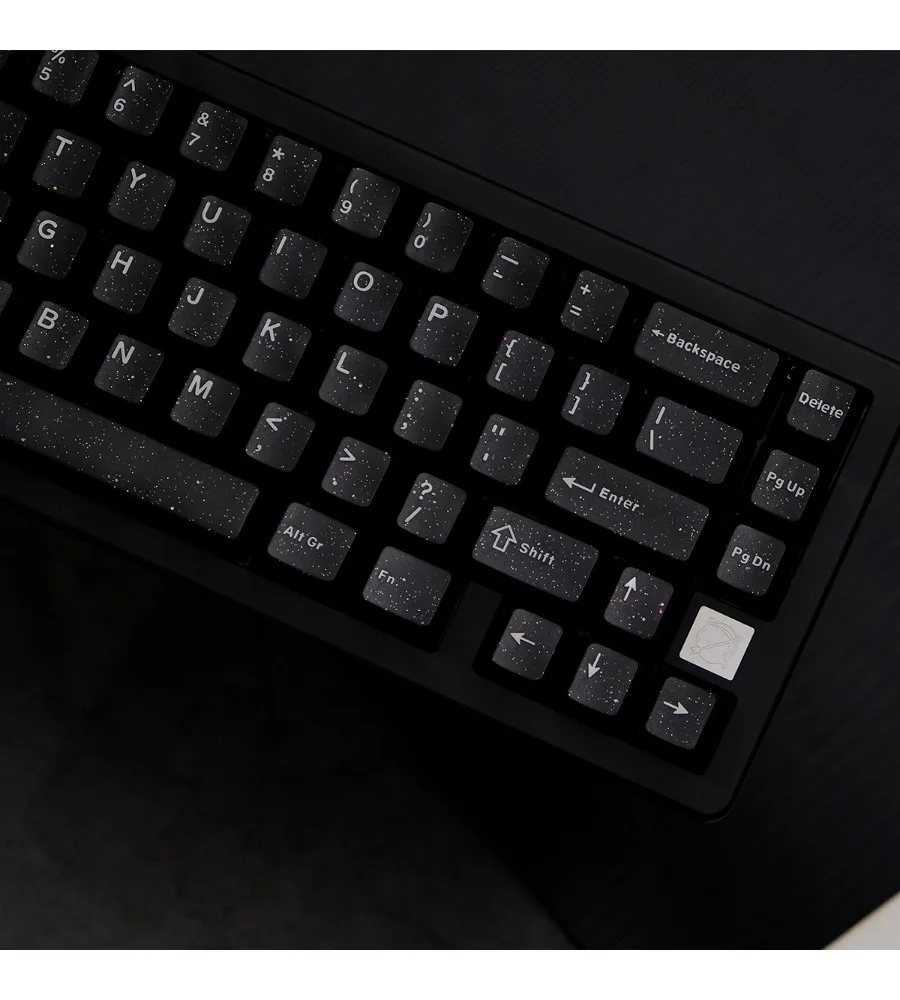 Wooting glitter black semi-transparent keycap ABS two-color 114 keys Original factory-adapted magnetic axis wireless mechanical