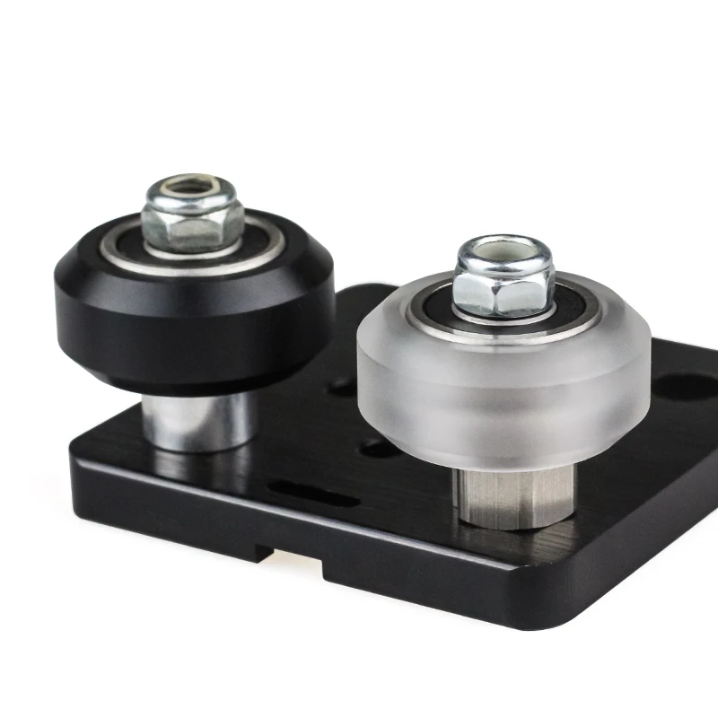 10 sztuk/partia wysokiej precyzji CNC Delrin POM stałe koło V do profilów aluminiowych V-Slot części drukarki 3D