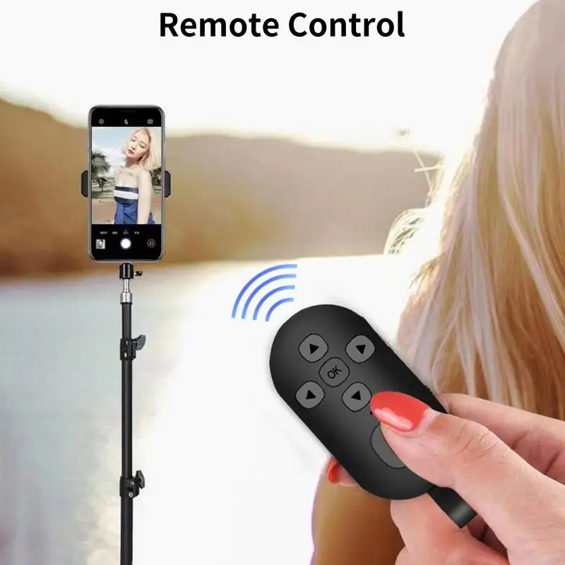 Wireless Bluetooth5.0 Remote Shutter Controller Button Self-timer Camera Stick Shutter Release Phone Page Turning Controller