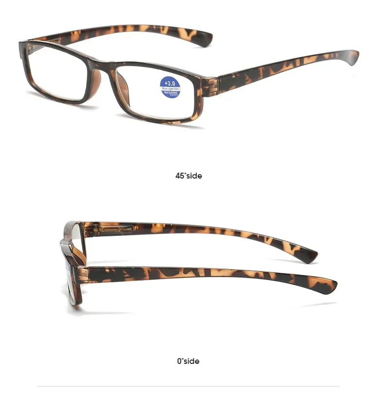 1,0 ~ 4,0 Farbverlaufs-Lesebrillengestell, Anti-Blaulicht-Brille, bequeme und leichte Lesebrille und Zubehör – Detail 15