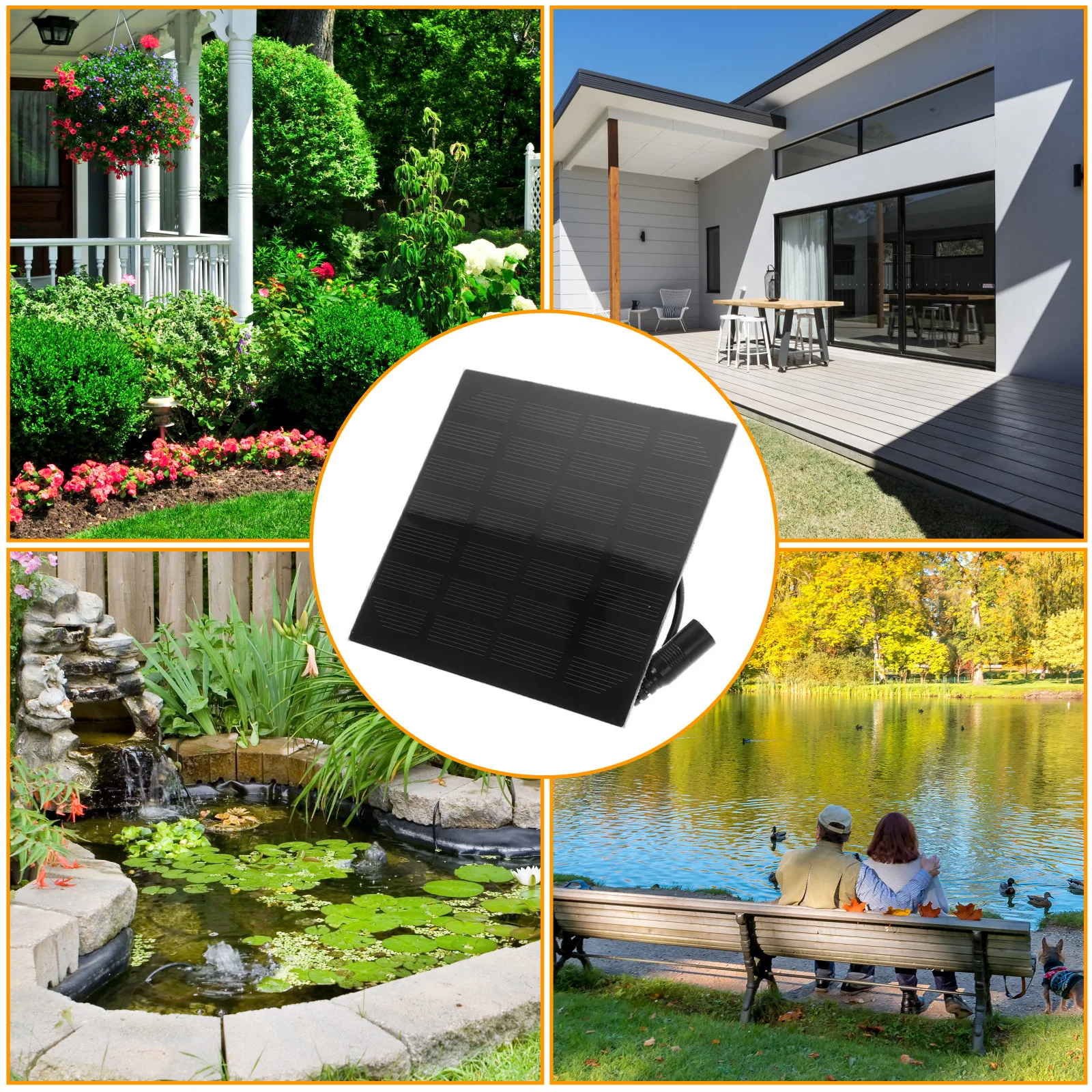 

Solar Fountain Miniature Submersible Pump Outdoor Powered Black Pond