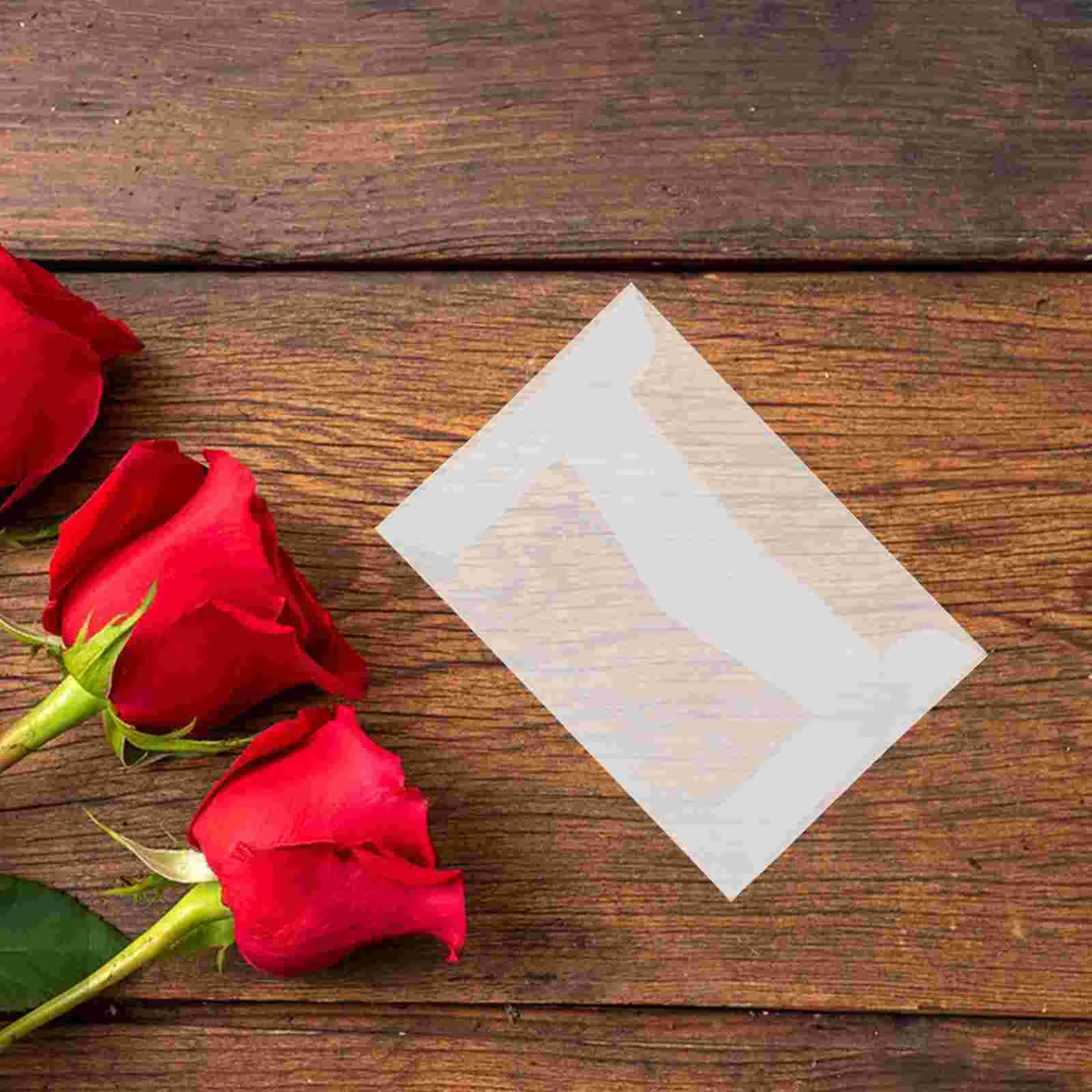 Bolsa de sobres de papel semitransparente, sobres Glassine, accesorios esmerilados transparentes, porta billetes de lotería, 25 uds.