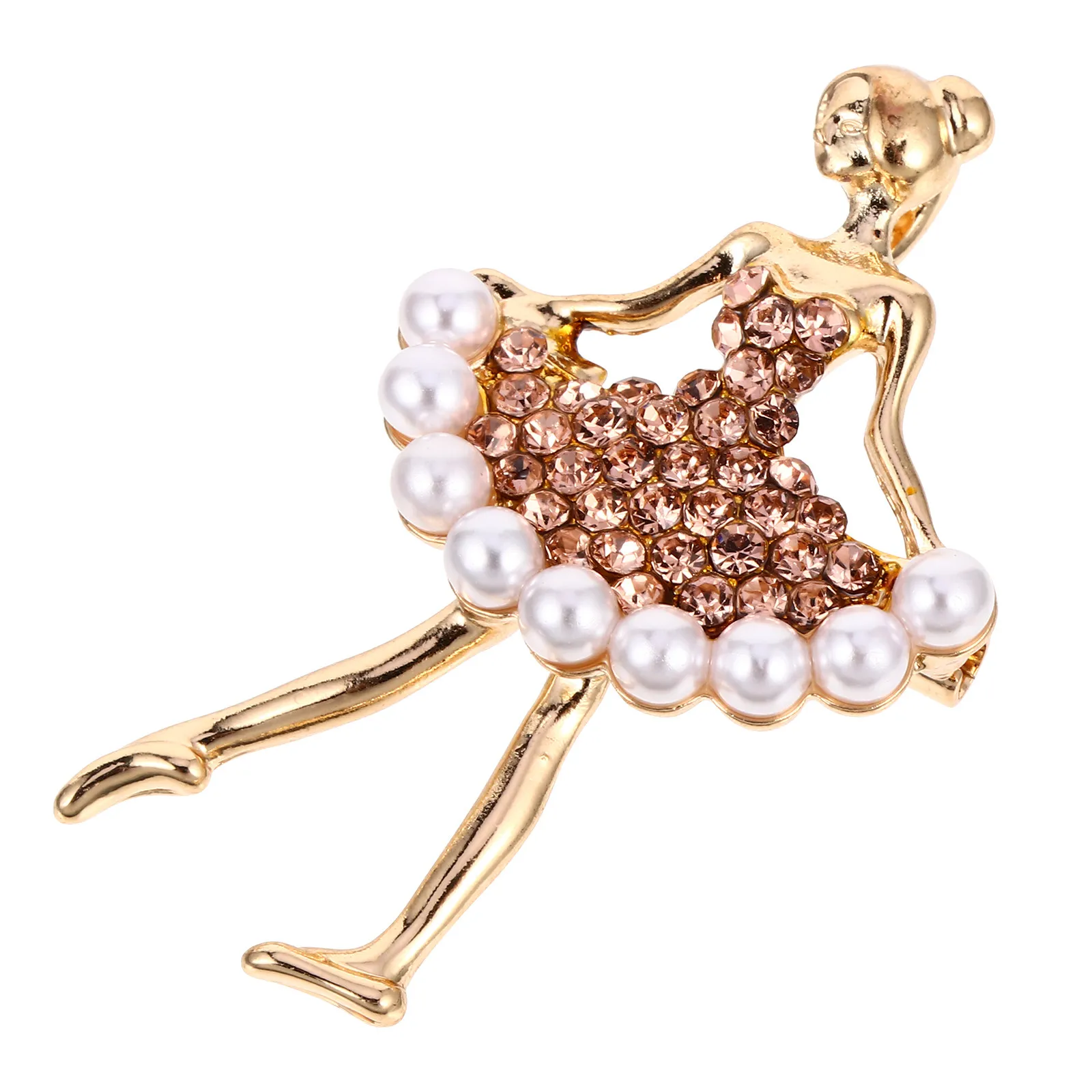 Pin Brooch Women Lapel Alloy Halloween Christmas Ballet Dancer Pin Bag Decoration Accessory Dance Performance Accessory 1PCS