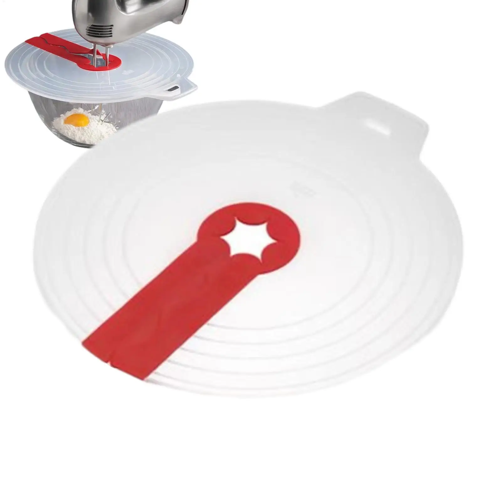 Mixer Splatter Guard Cooking Splash Guard Silicone Reusable Egg Whisk Cover Lids For Pots Pans Cream Whipping Frothing