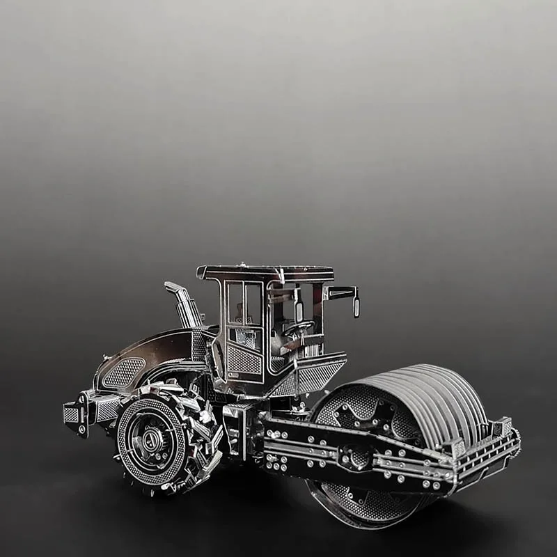 Roller 3D Metal Puzzle Engineering Vehicle DIY Handmade Assembly Model Building Blocks Kits Jigsaw Puzzle Toys