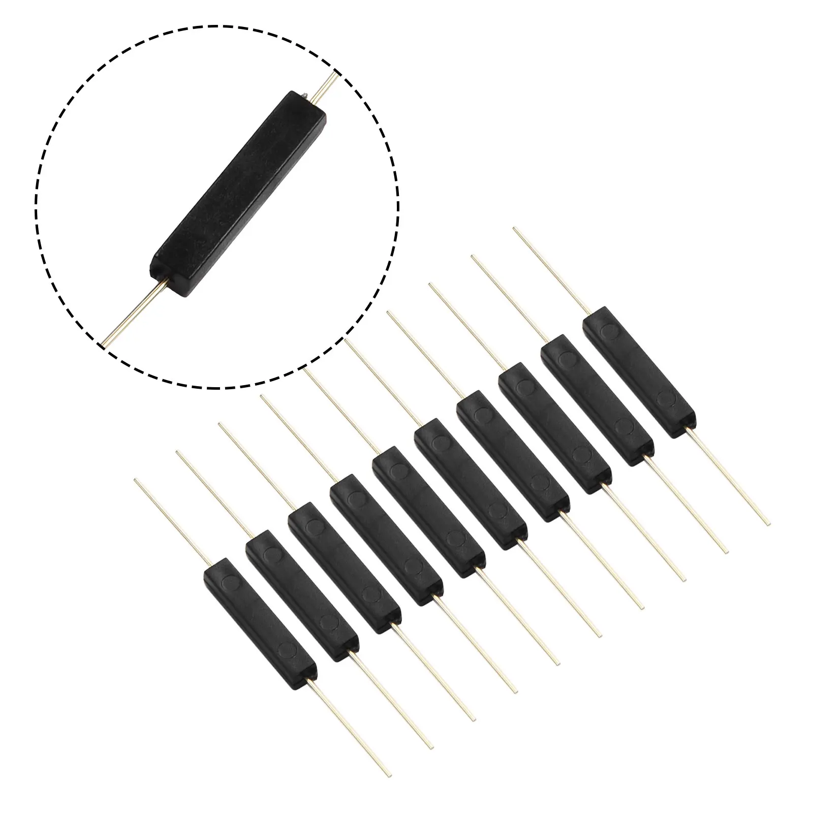 Inductive Switch Reed Switches Accessories Black Encapsulated 10pcs 3x13mm High Quality Replacement 0.5 (A) 100 (V)