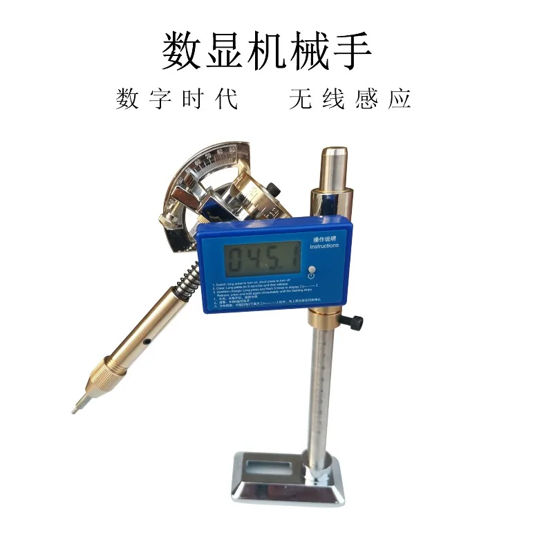 Gemstone Faceting Manipulator Digital Readout Jade Jewelry Polisher Angle Cutting Manipulator Grinding Handle