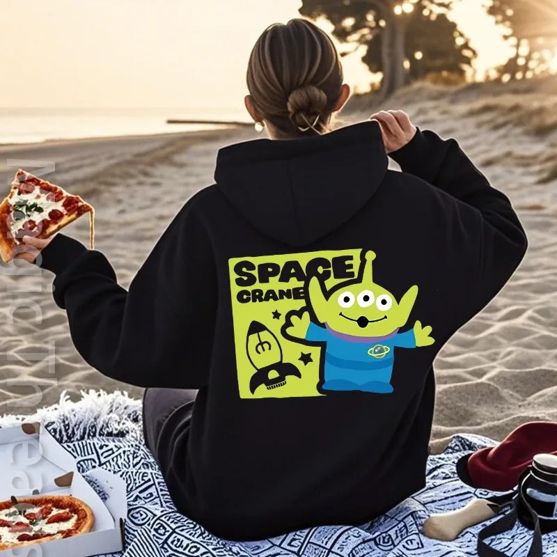 Disney Toy Story 3 yeux Alien motif sweat à capuche femmes automne et hiver nouveaux hommes et femmes décontracté mode Streetwear