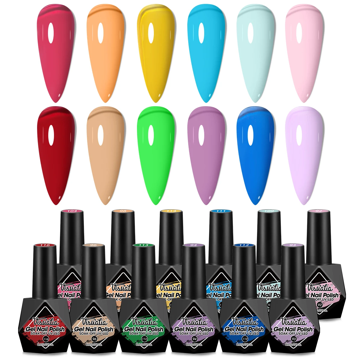 1pcs Vibrant Candy Colors, Jelly Finish, Nail Polish for Manicures & Pedicures, Long-Lasting Formula, Nail Art Accessory | Jelly