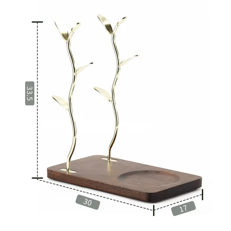 A set of 2 wooden storage racks, a set of kitchen cups, inverted storage racks, and household living room storage racks.