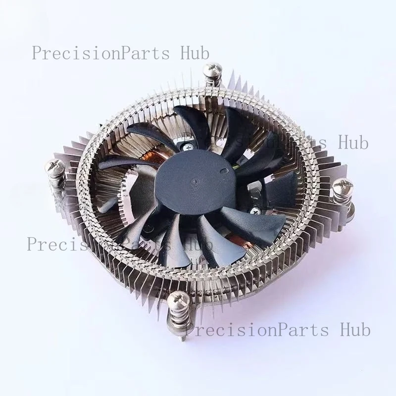 1U ultra-thin all-in-one ITX/NAS/OPS mini computer CPU heat sink with heat pipe and temperature control fan