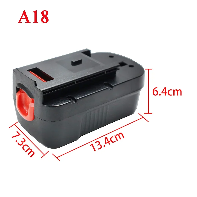 A12 a14 a18 caixa de plástico para black decker 12v 14.4v 18v NI-CD ni-mh bateria fs120b fsb14 fsb18 hpb12 hpb18