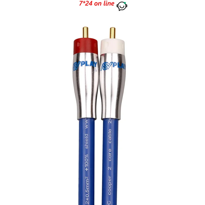 

AVplay AV-0801 HiFi аудиофильский высококачественный кабель высшего класса RCA-RCA Линейный провод 4N OFC Cooper 1M 1.5M 2M 3M 3.5M