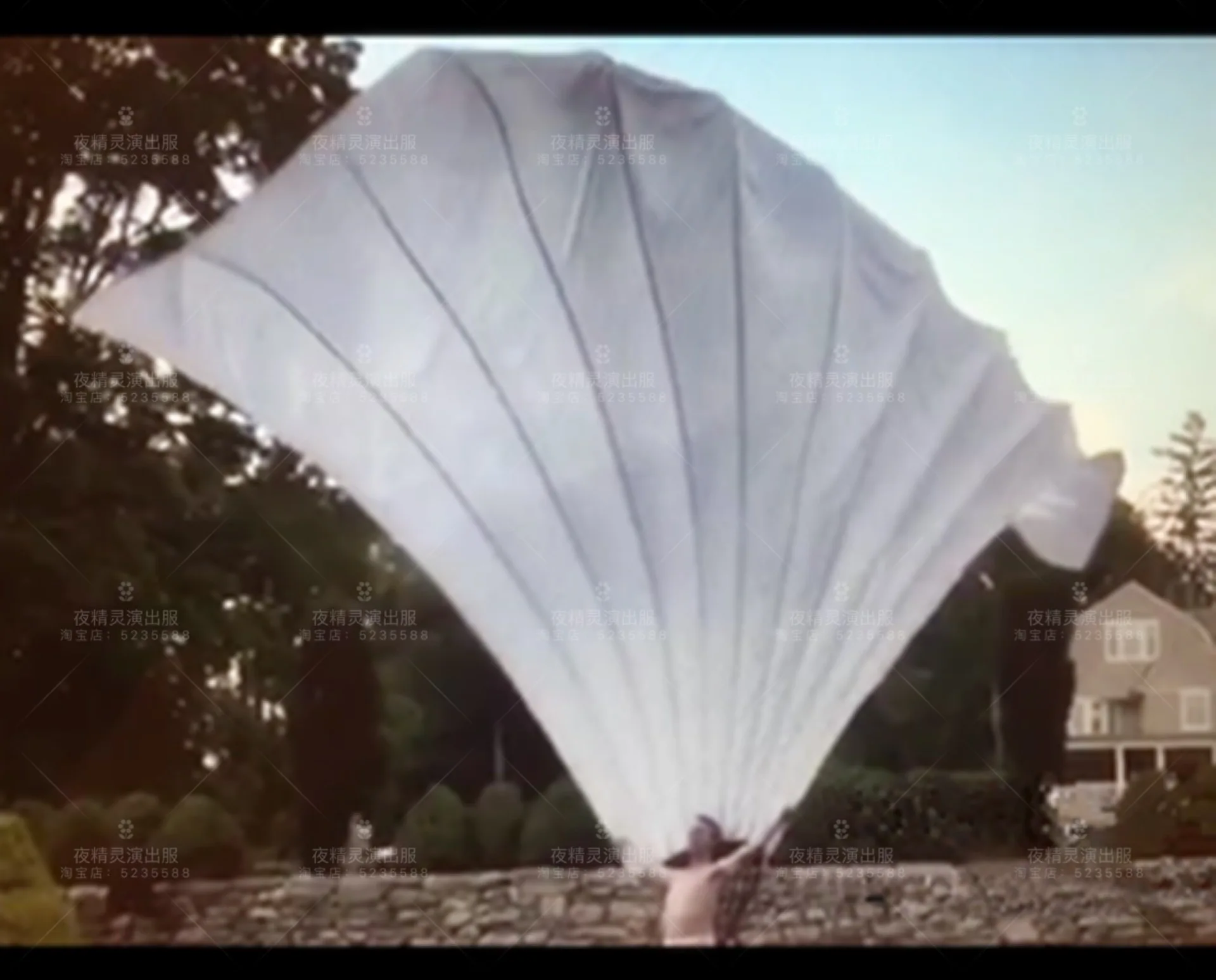 grote nachtclubfeest grote kostuum rekwisieten bord grote dansfan kostuum circusvoorstelling rekwisieten vleugels