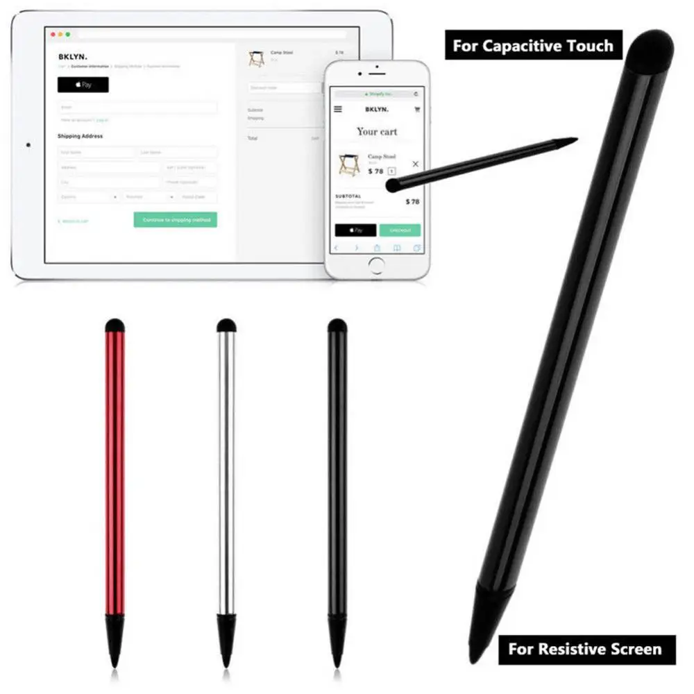 Smartphone 2 Stück kapazitiver Stift Stylus Bleistift für iPad Tablet Smartphone