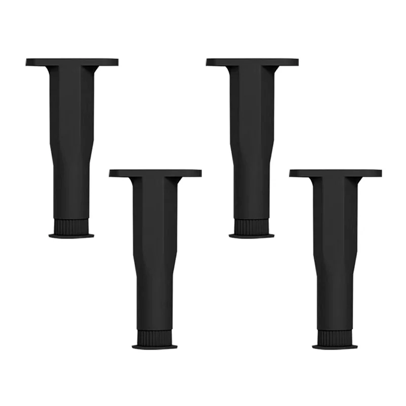 

ABMR-4 Pieces Adjustable Bed Frame Support Legs, Height Suitable For King/Queen Size Bed, Bed Frame Replacement Accessories