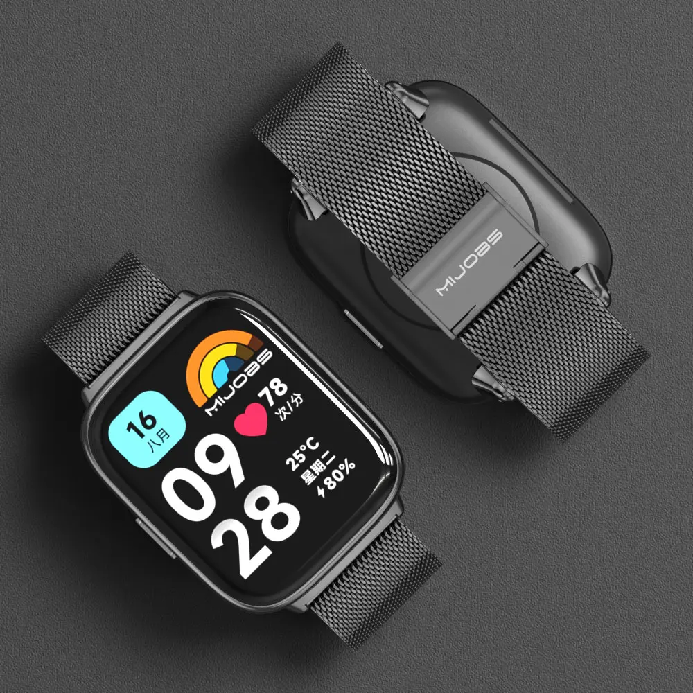 Strap For Redmi Watch 3 Active SmartWatch Stainless Steel Band Metal Bracelet For Xiaomi Redmi 3 Active