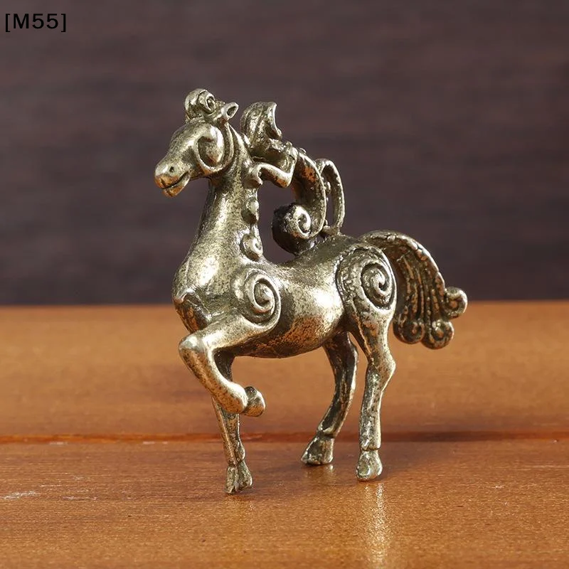 Metal Horse Figurine, Solid Desktop Decorative Craft, Antique Bronze Miniature Model Of The Twelve Zodiac Animals.[M55][M55]