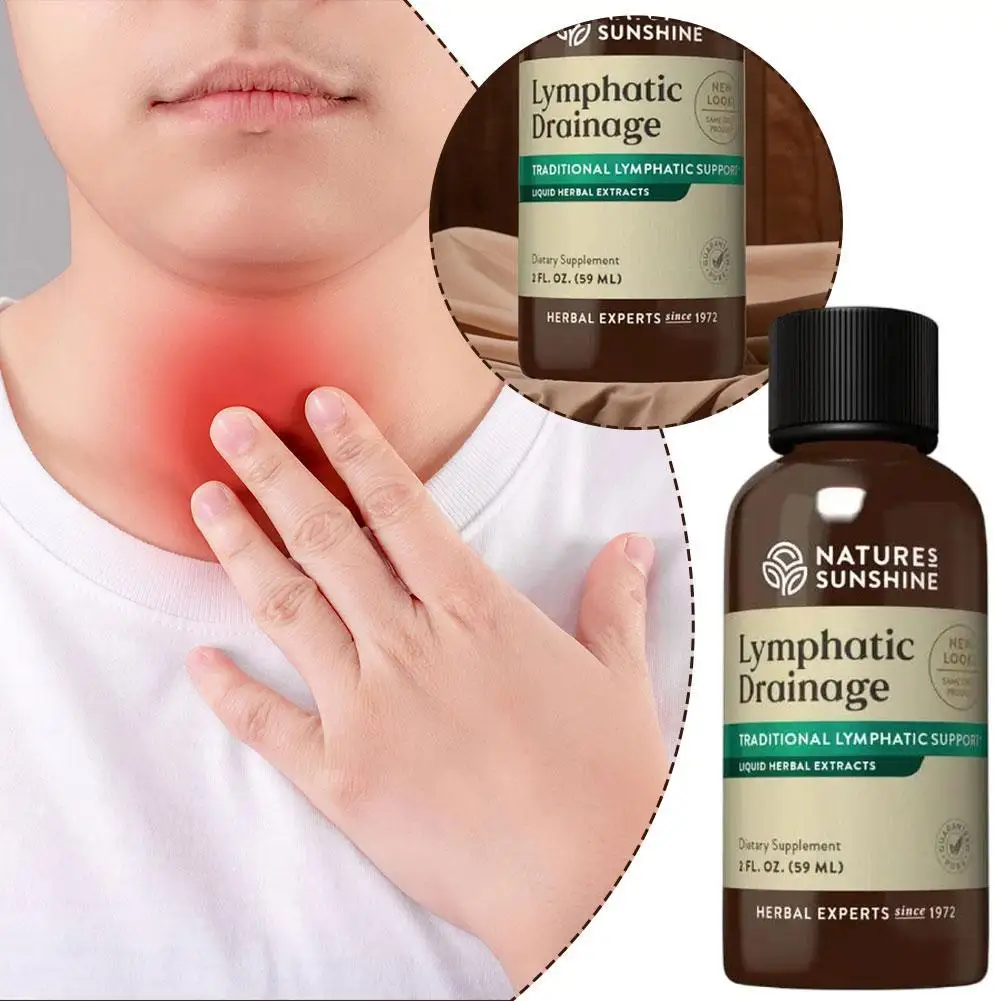 Lymphdrainage-Ergänzungsmittel Nature Sunshine Kräuterextrakt Flüssiges Getränk Natürliche Energie Verbessert die Immunität Unterstützung im Gesundheitswesen