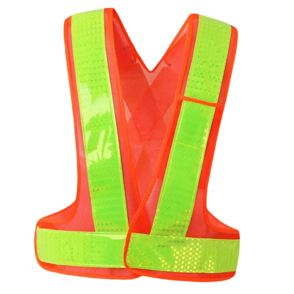 سترة أمان شبكية عالية الوضوح وخفيفة الوزن، صدرية واقية عاكسة للضوء للعاملين من الذكور والإناث #5